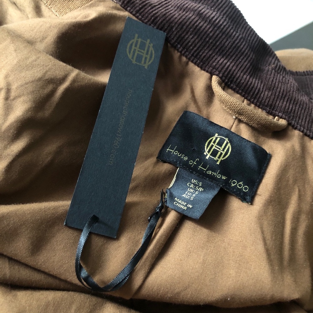House of Harlow 1960 (S) Zip-Up Crop Utility Jacket - Picture 6 of 12